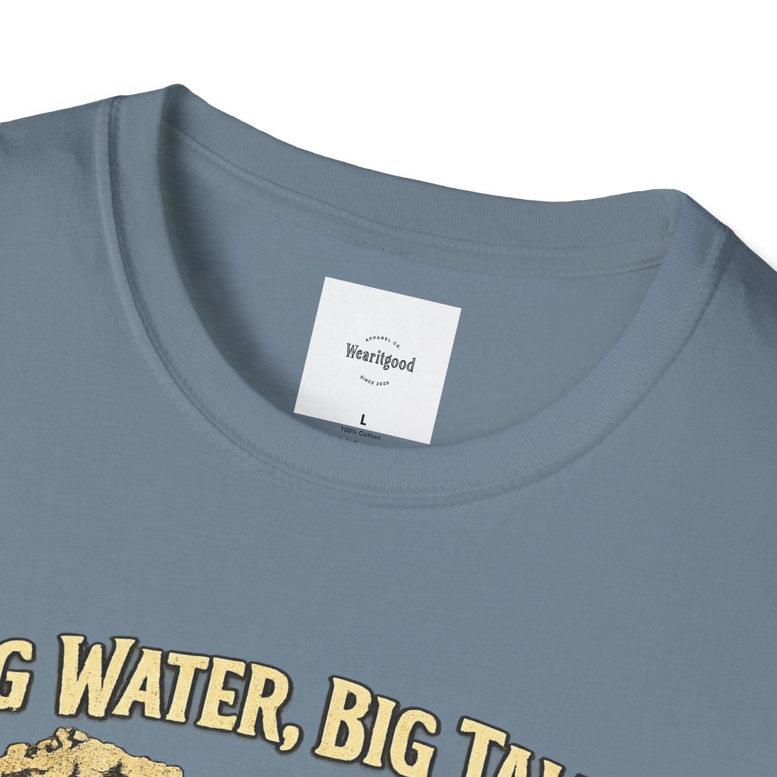 Big Water, Big Tales Fishing T-Shirt - Image 19