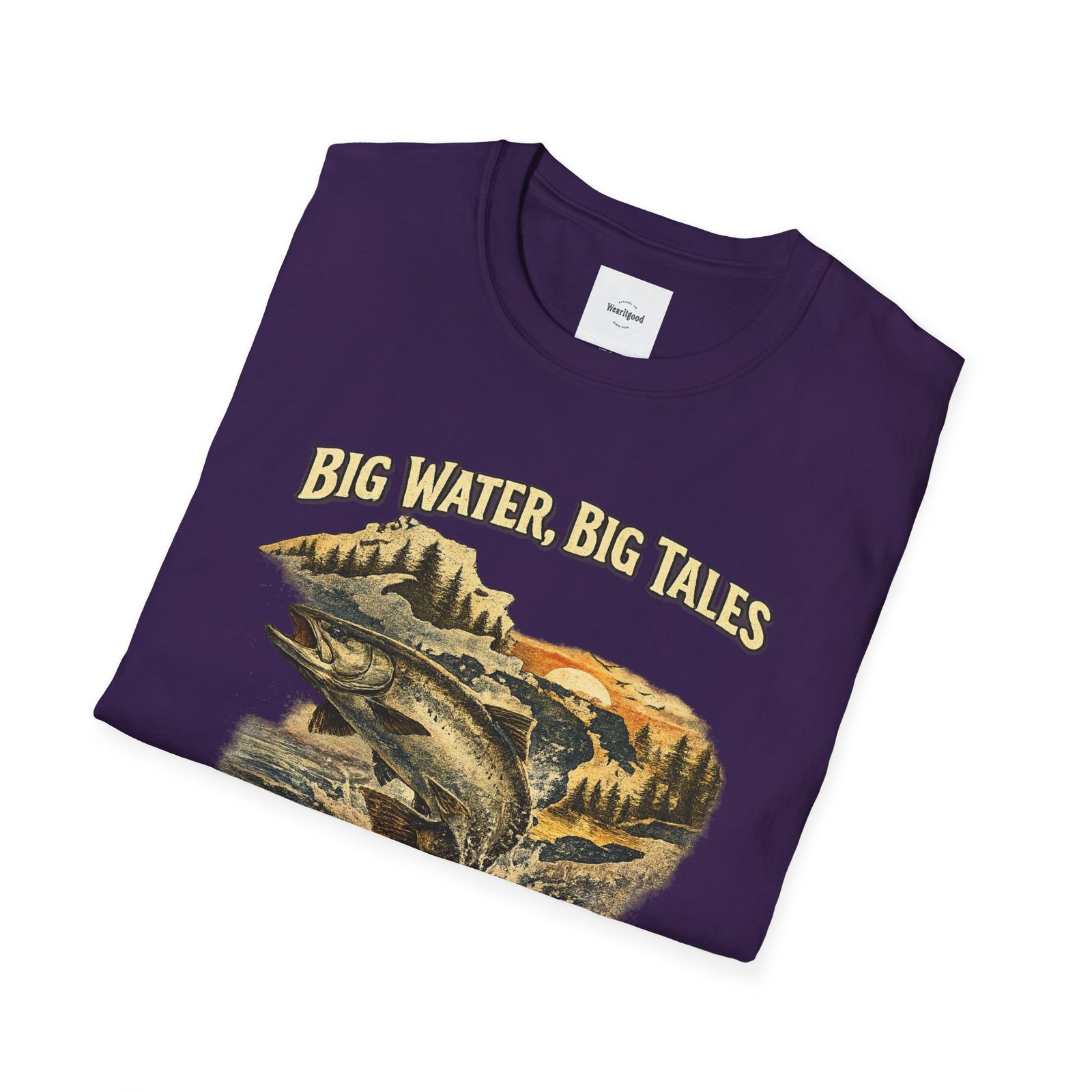 Big Water, Big Tales Fishing T-Shirt - Image 52