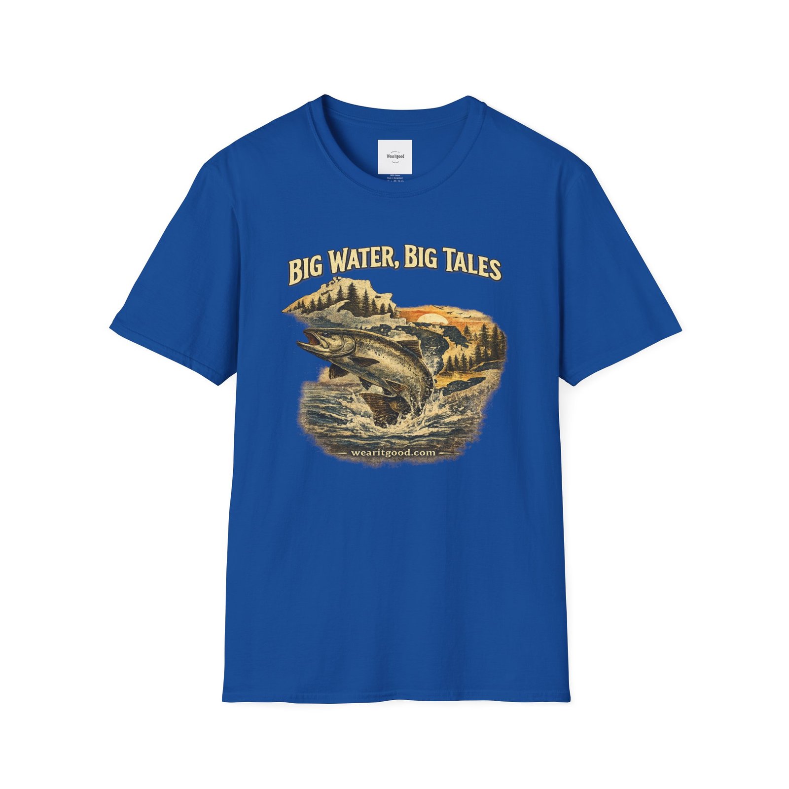 Big Water, Big Tales Fishing T-Shirt - Image 25